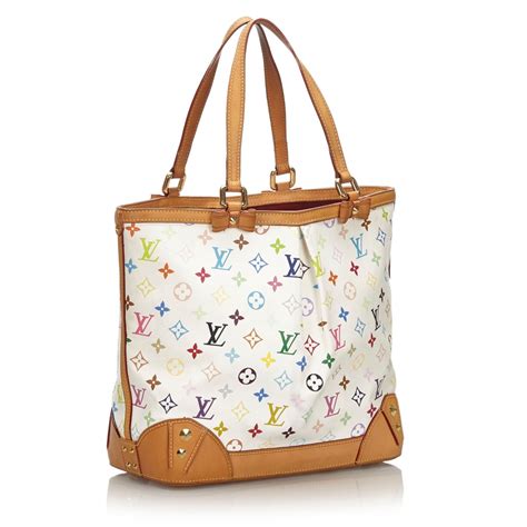 louis vuitton white multicolor bag|authentic louis vuitton monogram bag.